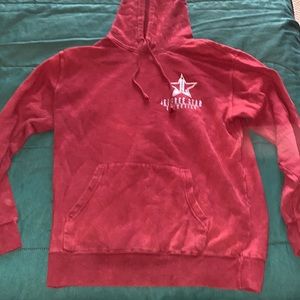 Jeffree star burgundy hoodie